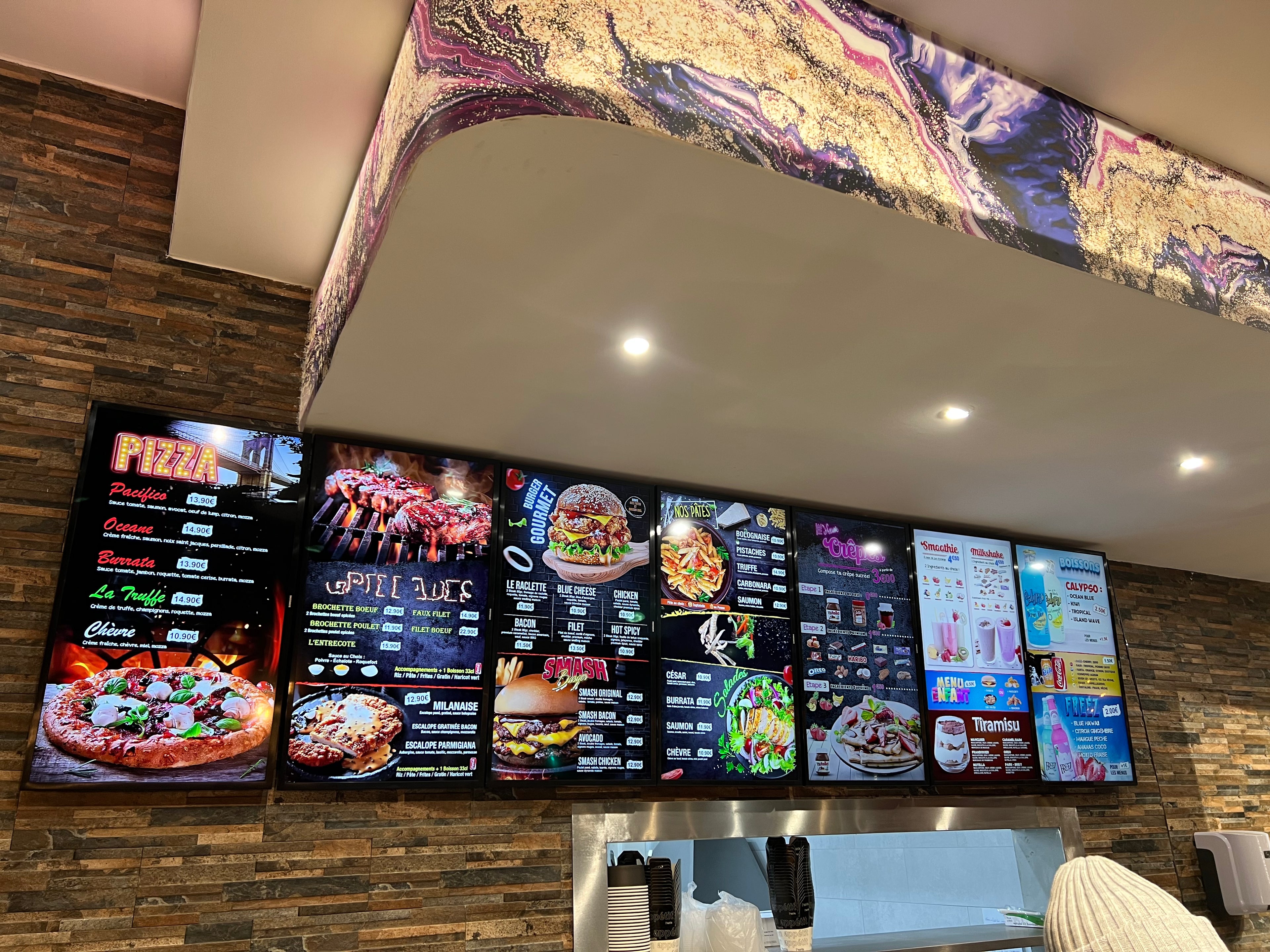 Menu dynamique, Borne de commande,caisse enregistreuse | DS Digital