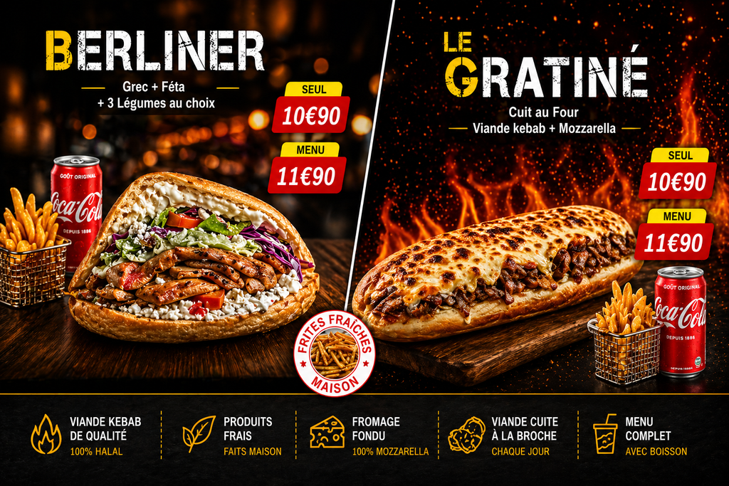 Menu dynamique, Borne de commande,caisse enregistreuse | DS Digital